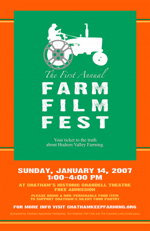 The first annual Farm Film Festival Poster 2007